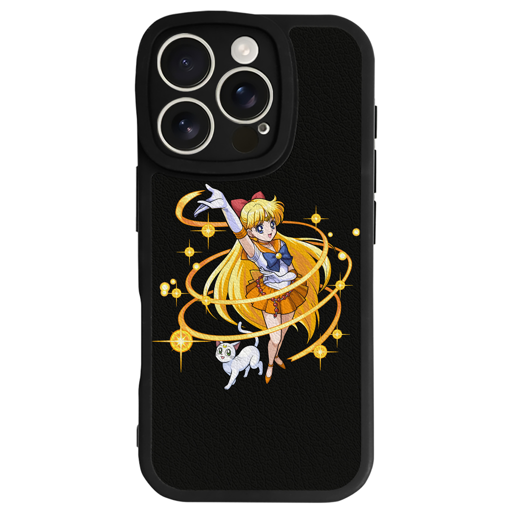（画像用） 美少女戦士セーラームーン 愛野 美奈子 あいの みなこ Sailor Moon Aino Minako 【iPhone 16シリーズ対応】シリコンスマホケース（レザー調） 材質：シリコン